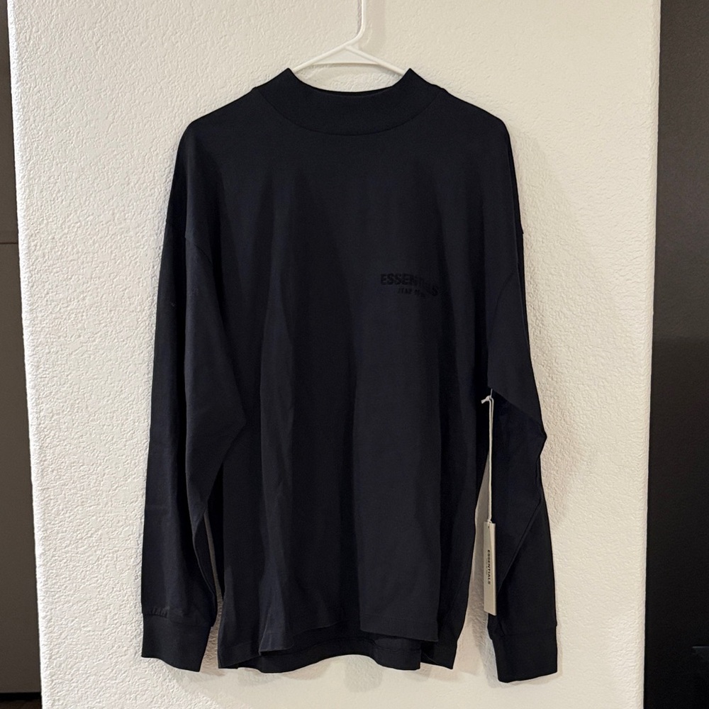 Essentials Classic Black Long Sleeve Shirt